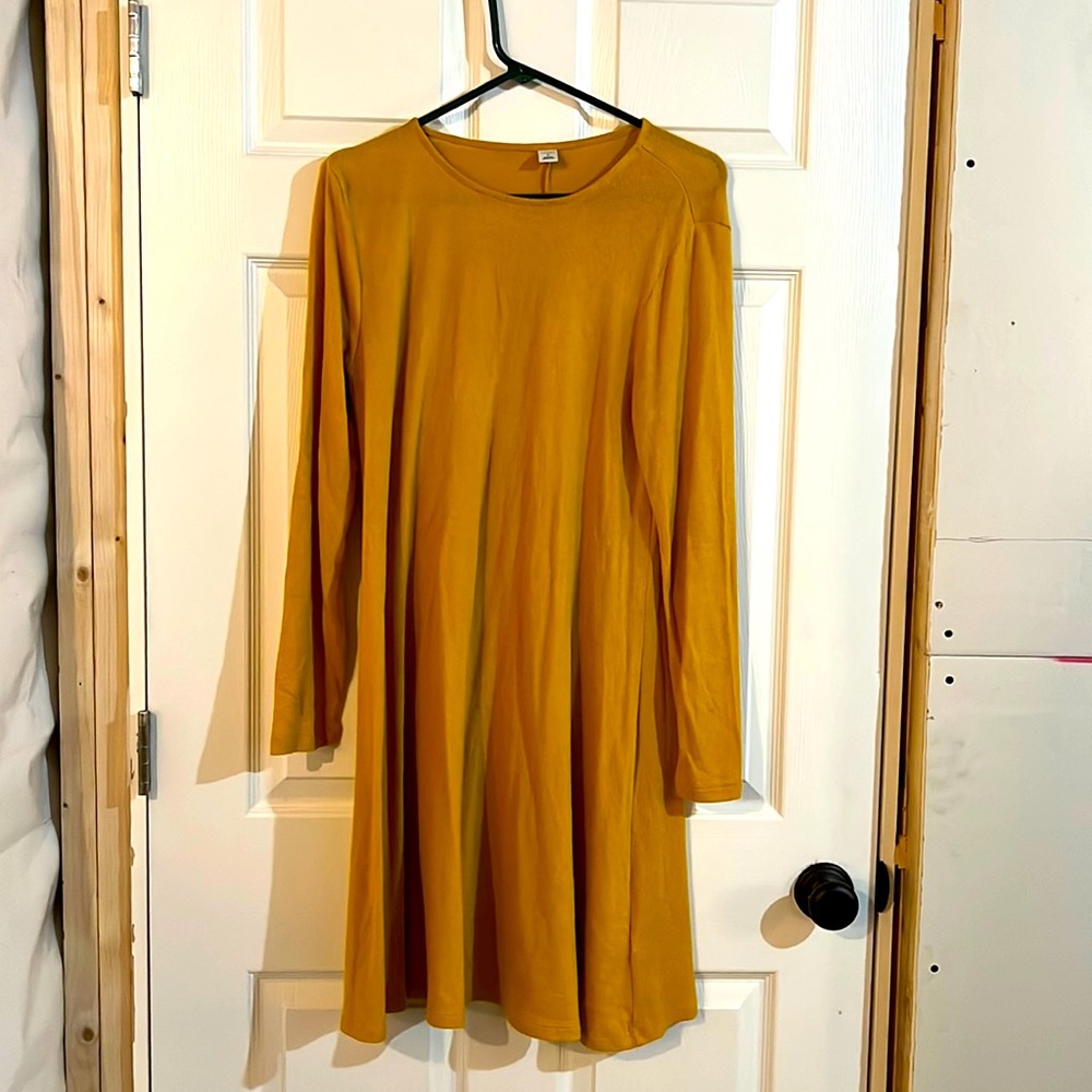 Canary Yellow Old Navy Swing Dress